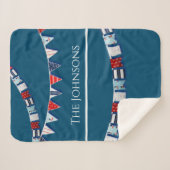 Nautische Jagd Sherpadecke (Vorderseite (Horizontal))