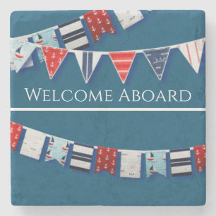 Nautische Jagd Steinuntersetzer