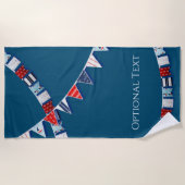 Nautische Jagd Strandtuch (Vorderseite)