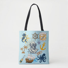 Nautische Junggesellenparty Tasche