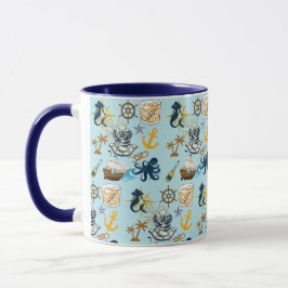 Nautische Junggesellenparty Tasse