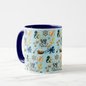 Nautische Junggesellenparty Tasse (Vorderseite Links)