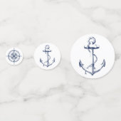 Nautische Junggesellinnenparty Konfetti (Rückseiten)