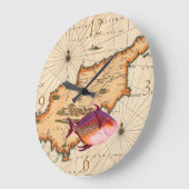 Nautische Kartenuhr des 16./17. Jahrhunderts Große Wanduhr (Winkel)