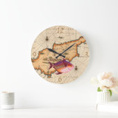 Nautische Kartenuhr des 16./17. Jahrhunderts Große Wanduhr (Zuhause)