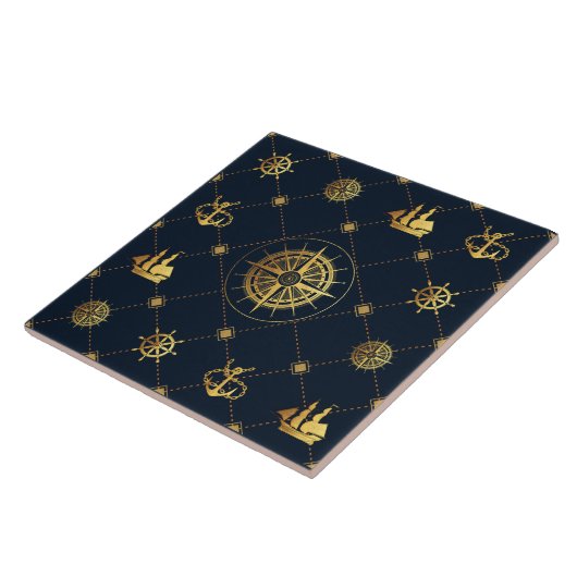 Nautische Keramik Fliese (Seite)