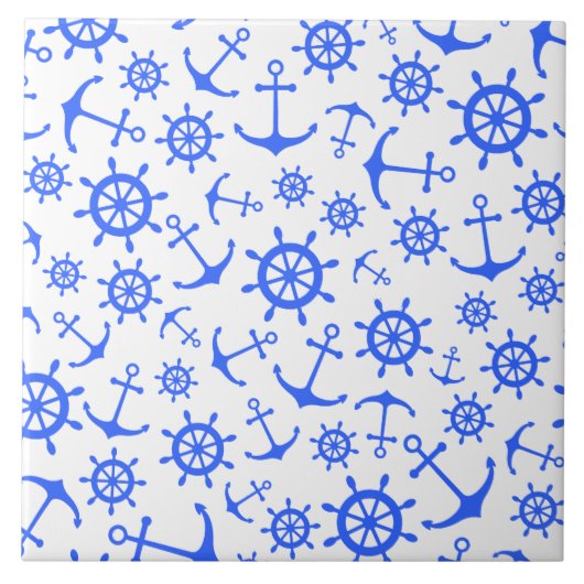 Nautische Keramik Fliese (Vorderseite)