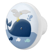 Nautische Kinderzimmer-Schublade Keramikknauf (Rechts)