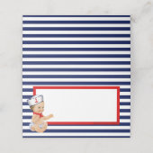 Nautische Klapptafel Platzkarte (Außenseite Aufgefaltet)