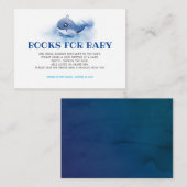 Nautische Kleinwal-Bücher für Kinder Begleitkarte (Vorne/Hinten)