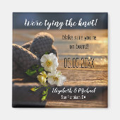 Nautische Knot-Matrosen speichern das Datumsfenste Magnet (Vorne)