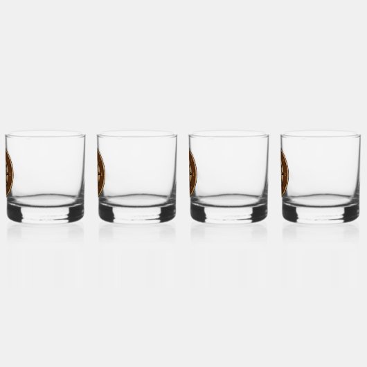 Nautische Kompass-Design Whiskyglas (Links)