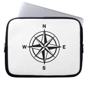 Nautische Kompass-Rose Laptopschutzhülle