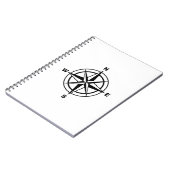 Nautische Kompass-Rose Notizblock (Linke Seite)