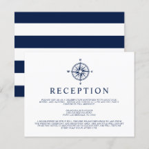Nautische Kompass-Wind-Rose | Empfang Einladung