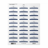 Nautische Kraken und Anker | RÜCKSENDEADRESSE (Vorne)