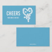 Nautische Krawatte - das "Blue Wedk Drink Ticket" Rabattkarte (Vorne/Hinten)