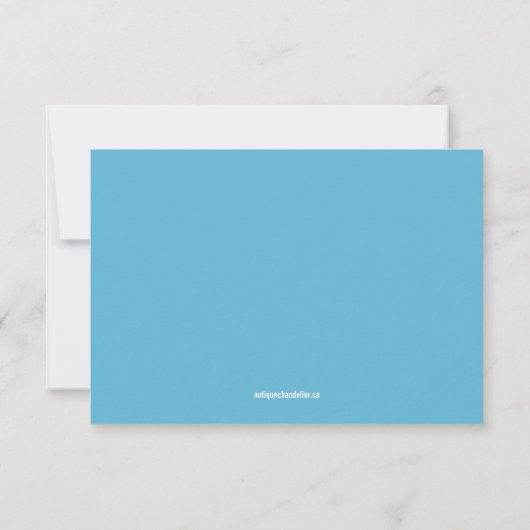 Nautische Krawatte der Blue Wedding RSVP Cards von (Rückseite)