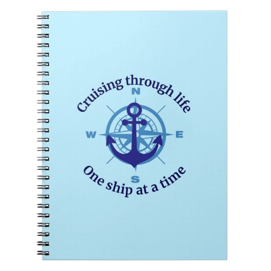 Nautische Kreuzfahrt Notizblock (Vorderseite)
