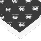 Nautische Küste mit Monogramm Kurzer Tischläufer (Ecke)