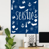 Nautische Küste Poster (Heimbüro)