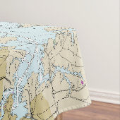 Nautische Länge Latitude Baltimore MD Tischdecke (Beispiel)