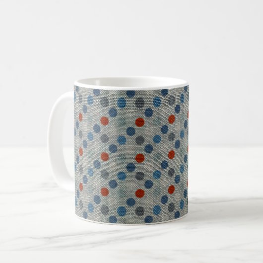 Nautische Leinenteile Kaffeetasse (Vorderseite Links)