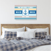 Nautische Leinwand des Beach House (Insitu (Schlafzimmer))