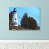 Nautische Leuchtturmkunst Leinwanddruck (Insitu (Holzboden))
