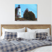 Nautische Leuchtturmkunst Leinwanddruck (Insitu (Schlafzimmer))