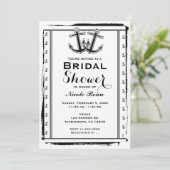 Nautische Liebe Anker Bridal Dusche Einladungen (Stehend Vorderseite)