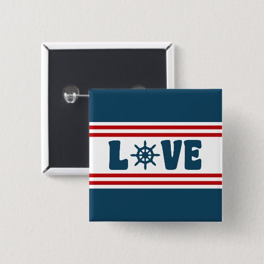 nautische Liebe Button (Vorne & Hinten)