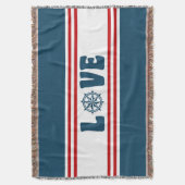 nautische Liebe Decke (Vorderseite Vertikal)
