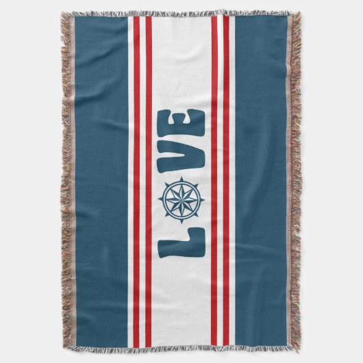 nautische Liebe Decke (Vorderseite Vertikal)