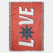 nautische Liebe Decke (Vorderseite Vertikal)