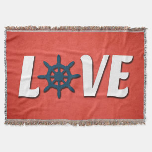 nautische Liebe Decke