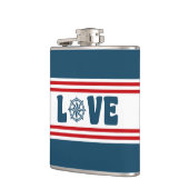 nautische Liebe Flachmann (Links)