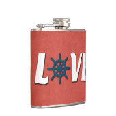 nautische Liebe Flachmann (Rechts)