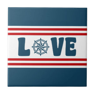 nautische Liebe Fliese