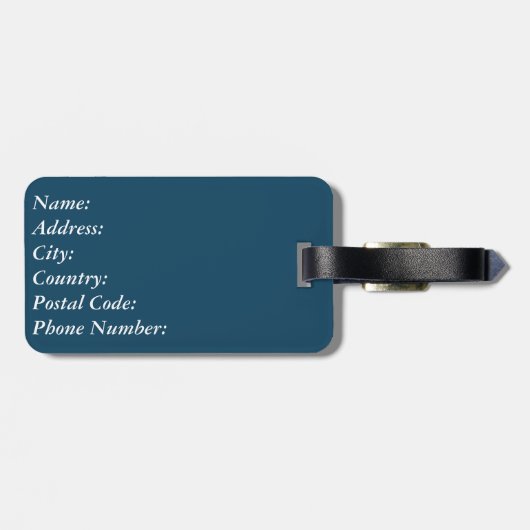 nautische Liebe Gepäckanhänger (Rückseite horizontal)