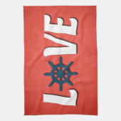 nautische Liebe Geschirrtuch (Vertikal)