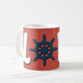 nautische Liebe Kaffeetasse (Vorderseite Links)