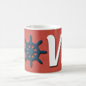 nautische Liebe Kaffeetasse (Mittel)