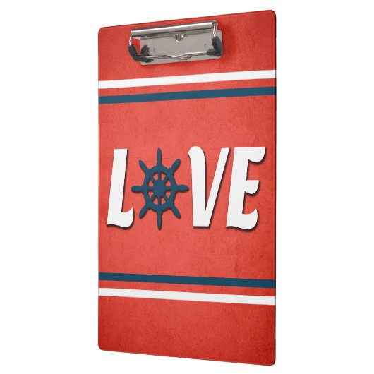 nautische Liebe Klemmbrett (Links)