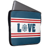 nautische Liebe Laptopschutzhülle (Vorne Rechts)