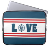 nautische Liebe Laptopschutzhülle (Vorderseite)