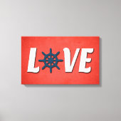 nautische Liebe Leinwanddruck (Vorderseite)