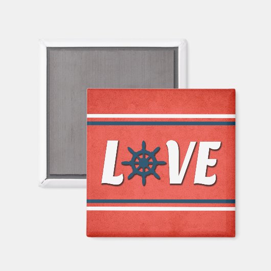 nautische Liebe Magnet (Vorderseite/Rückseite)