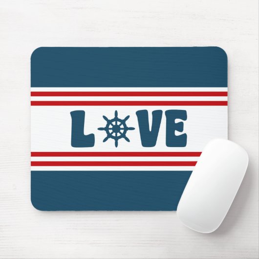 nautische Liebe Mousepad (Mit Mouse)