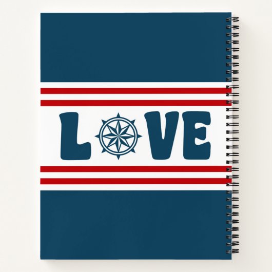 nautische Liebe Notizblock (Rückseite)